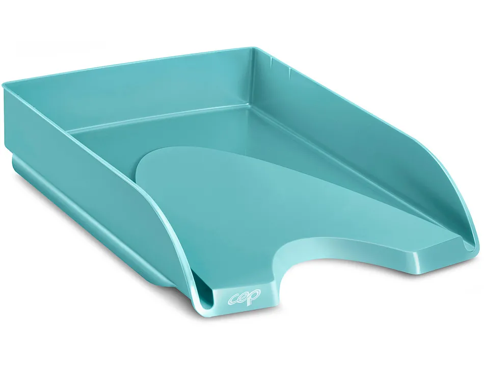 Corbeille courrier cep riviera polystyrene antichoc superposable verticale / escalier 348x257x66mm vert