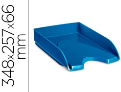 Corbeille courrier cep riviera polystyrene antichoc superposable verticale / escalier 348x257x66mm bleu
