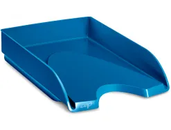 Corbeille courrier cep riviera polystyrene antichoc superposable verticale / escalier 348x257x66mm bleu