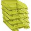 Corbeille à courrier cep first tonic polypropylène antichoc préhension facile 350x255x65mm coloris vert