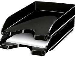 Corbeille à courrier cep happy polystyrène antichoc a4 superposable verticale/escalier 348x257x66mm coloris noir
