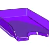 Corbeille à courrier cep happy polystyrène antichoc a4 superposable verticale/escalier 348x257x66mm coloris ultra violet