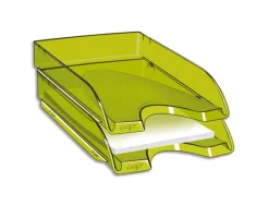 Corbeille à courrier cep happy polystyrène antichoc a4 superposable verticale/escalier 348x257x66mm coloris vert bambou