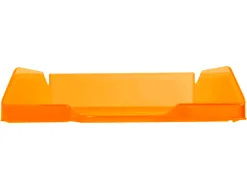 Corbeille à courrier q-connectpolypropylène documents a4+ 240x320mm empilable 350x255x65mm coloris orange transparent