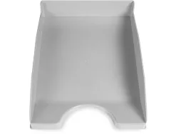 Corbeille à courrier q-connectpolypropylène documents a4+ 240x320mm empilable 350x255x65mm coloris gris opaque