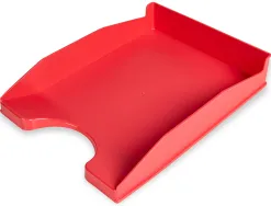 Corbeille à courrier q-connectpolypropylène documents a4+ 240x320mm empilable 350x255x65mm coloris rouge opaque