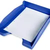 Corbeille à courrier q-connectpolypropylène documents a4+ 245x320mm empilable 350x255x65mm coloris bleu opaque
