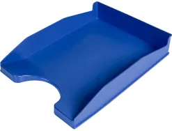 Corbeille à courrier q-connectpolypropylène documents a4+ 245x320mm empilable 350x255x65mm coloris bleu opaque
