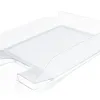 Corbeille à courrier q-connectpolypropylène documents a4+ 240x320mm empilable 350x255x65mm coloris cristal