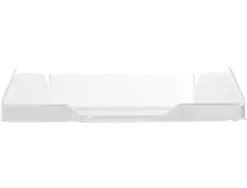 Corbeille à courrier q-connectpolypropylène documents a4+ 240x320mm empilable 350x255x65mm coloris cristal