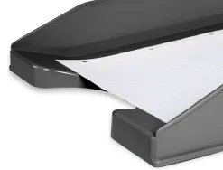 Corbeille à courrier q-connectpolypropylène documents a4+ 240x320mm empilable 350x255x65mm coloris noir opaque