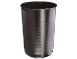 Corbeille à papier cep polypropylène grande capacité 40l idéale pour photocopieuse 380mm diamètre hauteur 495mm noir