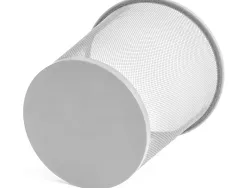 Corbeille à papier q-connect maille métallique 13l 265mm diamètre hauteur 280mm coloris argent