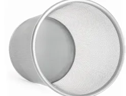 Corbeille à papier q-connect maille métallique forme circulaire 8.3l 235x260x190mm coloris argent