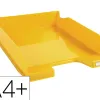 Corbeille a courrier exacompta bee blue plastique recycle a4+ superposable capacite 500f coloris safran