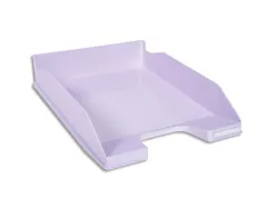 Corbeille a courrier exacompta combo midi pour documents a4 mauve pastel glossy