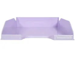 Corbeille a courrier exacompta combo midi pour documents a4 mauve pastel glossy