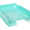 Corbeille a courrier exacompta combo midi pour documents a4 vert pastel glossy