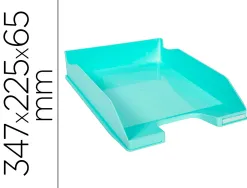 Corbeille a courrier exacompta combo midi pour documents a4 vert pastel glossy