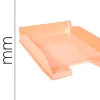 Corbeille a courrier exacompta combo midi pour documents a4 pastel corail glossy