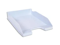 Corbeille a courrier exacompta combo midi pour documents a4 bleu pastel glossy