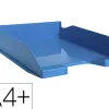 Corbeille a courrier exacompta bee blue plastique recycle a4+ superposable capacite 500f coloris turquoise