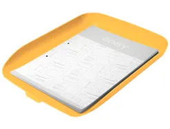 Corbeille a courrier leitz cosy plastique jaune 358x268x43mm