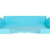 Corbeille a courrier q-connect plastique 240x70x340mm coloris bleu ciel opaque
