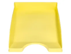 Corbeille a courrier q-connect plastique 240x70x340mm coloris jaune pastel opaque