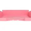 Corbeille a courrier q-connect plastique 240x70x340mm coloris rose pastel opaque
