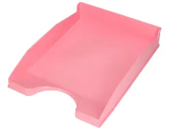 Corbeille a courrier q-connect plastique 240x70x340mm coloris rose pastel opaque