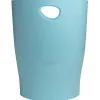 Corbeille a papier exacompta ecobin skandi capacite 15l coloris bleu givre