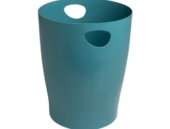 Corbeille a papier exacompta ecobin skandi capacite 15l coloris bleu pacifique