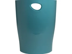 Corbeille a papier exacompta ecobin skandi capacite 15l coloris bleu pacifique