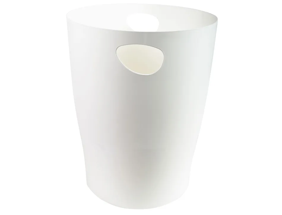 Corbeille a papier exacompta ecobin office capacite 15l coloris blanc
