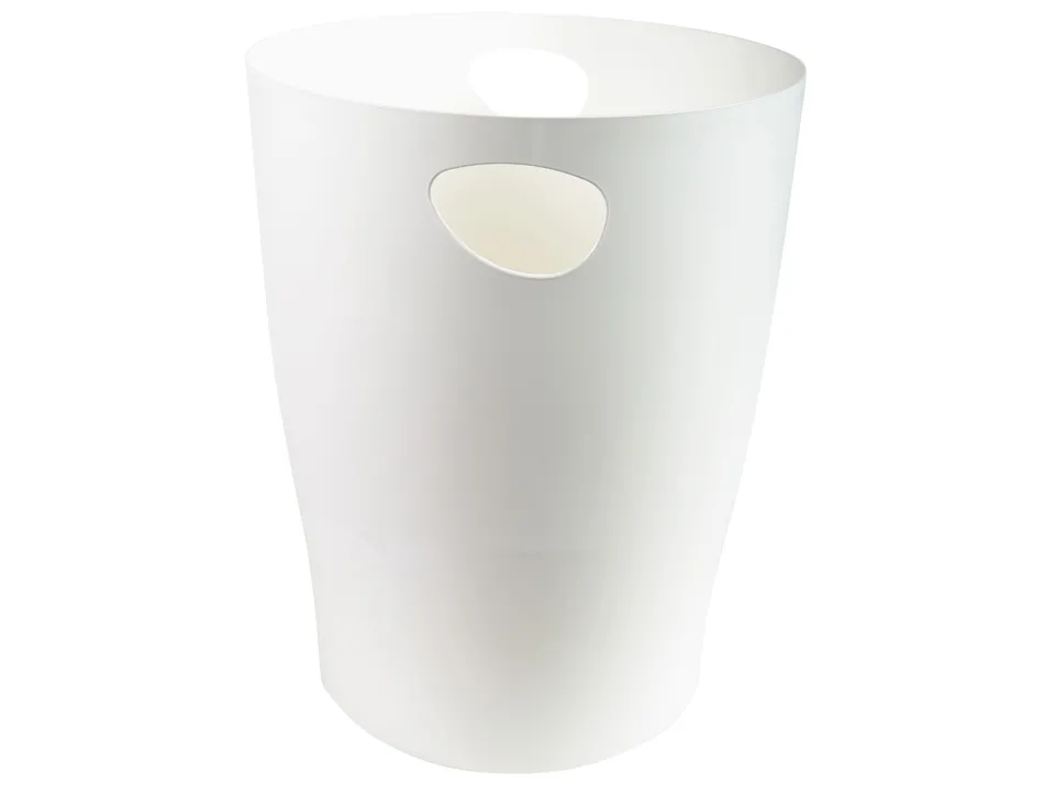 Corbeille a papier exacompta ecobin office capacite 15l coloris blanc
