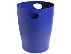 Corbeille a papier exacompta ecobin beeblue capacite 15l coloris bleu marine