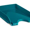 Corbeille courrier cep riviera polystyrene antichoc superposable verticale/escalier 348x257x66mm coloris vert emeraude