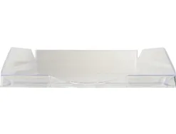 Corbeille courrier exacompta ecotray office a4+ superposable verticale/escalier coloris cristal