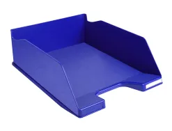 Corbeille courrier exacompta maxi-combo office superposable verticale/escalier coloris bleu nuit