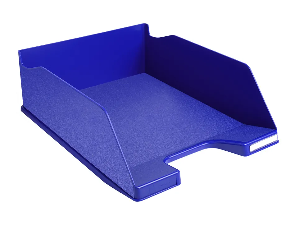 Corbeille courrier exacompta maxi-combo office superposable verticale/escalier coloris bleu nuit