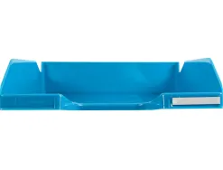 Corbeille courrier exacompta midi-combo iderama superposable verticale/escalier coloris turquoise brillant