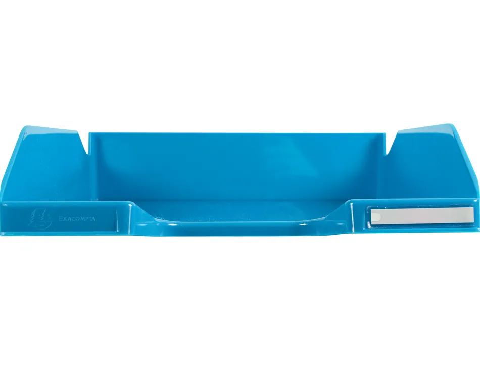 Corbeille courrier exacompta midi-combo iderama superposable verticale/escalier coloris turquoise brillant