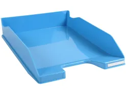 Corbeille courrier exacompta midi-combo iderama superposable verticale/escalier coloris turquoise brillant