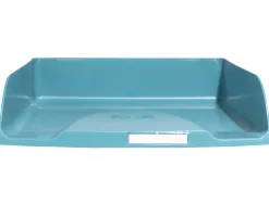 Corbeille courrier exacompta combo styli skandi a4+ superposable verticale/escalier coloris bleu pacifique