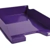 Corbeille courrier exacompta midi-combo iderama superposable verticale/escalier coloris violet brillant
