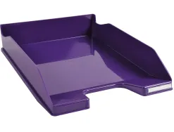 Corbeille courrier exacompta midi-combo iderama superposable verticale/escalier coloris violet brillant