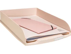 Corbeille courrier exacompta combo styli skandi a4+ superposable verticale/escalier coloris nude
