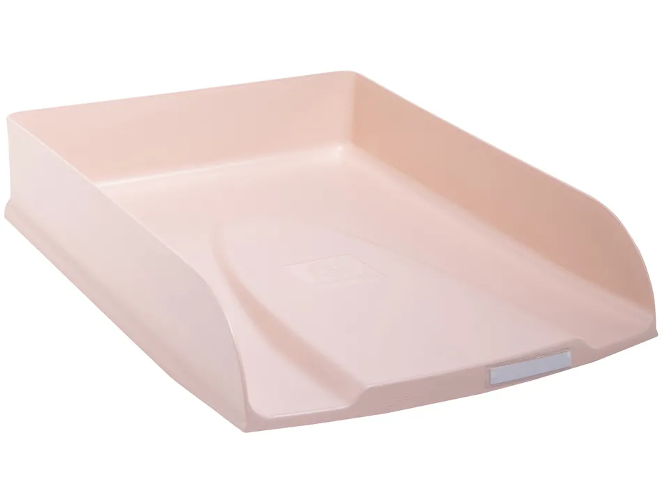 Corbeille courrier exacompta combo styli skandi a4+ superposable verticale/escalier coloris nude