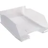 Corbeille courrier exacompta combo maxi polystyrène solide a4 superposable verticale/escalier 347x255x103mm cristal